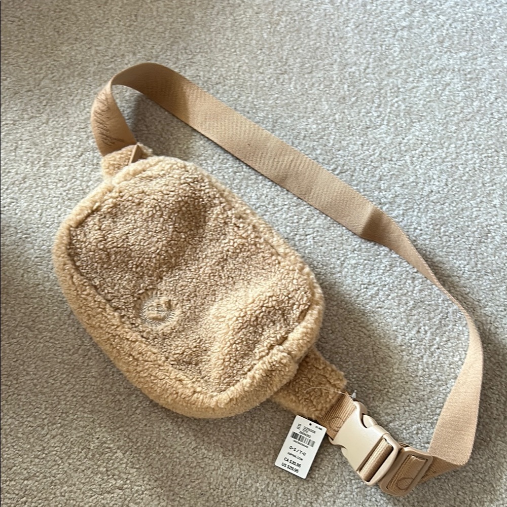 Tan Sherpa Belt Bag
